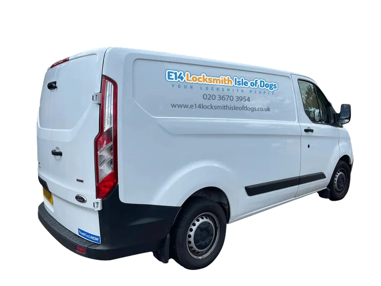 E14 Locksmith Isle of Dogs van